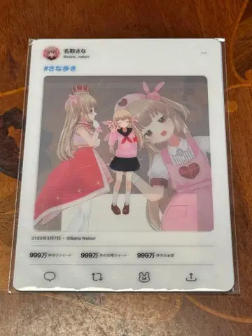나토리 사나 만들자 사나 걷기! 외출 미니 책받침 세트