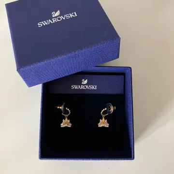SWAROVSKI 스와로브스키 귀걸이 골드 크리스탈