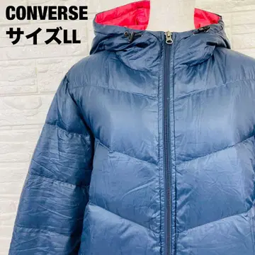 CONVERSE 네이비 다운 자켓 LL 후드 부착 가을/겨울 [ 2567 ]