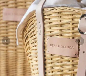 [ 새상품 ] DEAN&DELUCA/BEAMS 라탄 바스켓백 S 사이즈