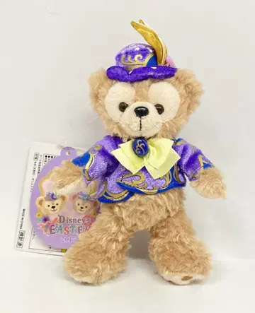 도쿄디즈니씨 인형 배지 Disney's EASTER 2017 더피(보라색)/Fasionable Easter 2017