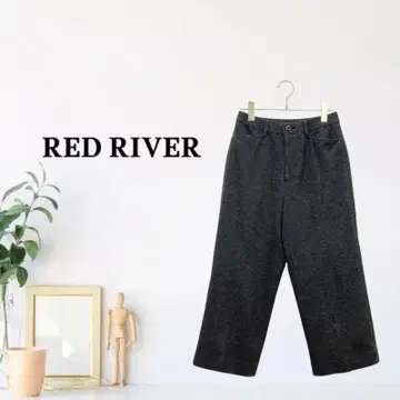 zG2049 [ M ] RED RIVER 슬랙스 테이퍼드 와이드 울 혼방