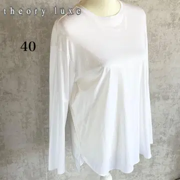 theoryluxe 셔츠 테일 라운드 헴 실루엣 화이트 2025