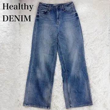 Healthy DENIM 와이드 스트레이트 데님 Pink Pepper 25