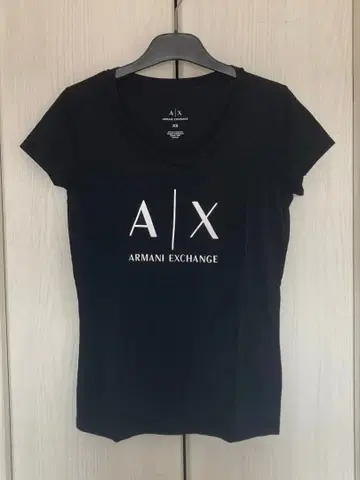 미사용 새상품 ARMAINI EXCHANGE 반팔T셔츠 블랙