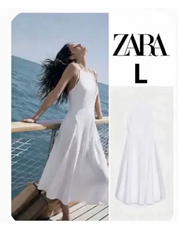 ZARA 볼륨 트렌치 미디 원피스 L