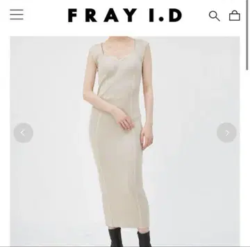 프레이 아이디 스퀘어넥 리브 원피스