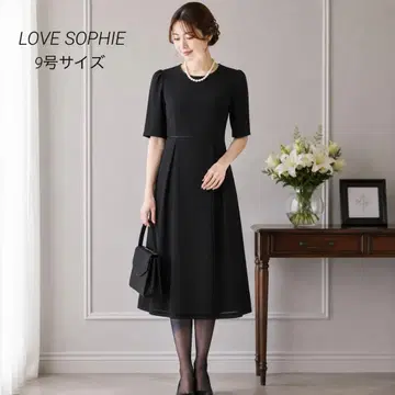 LOVE SOPHIE 블랙 포멀 원피스 여름용 예복 상복 9호