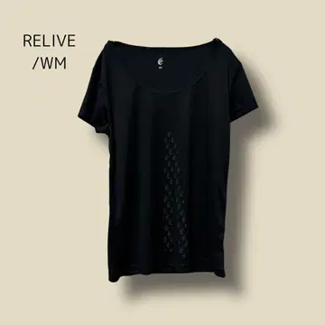 3525 [RELIVE] 라이브 티셔츠 리커버리 의류 블랙 WM