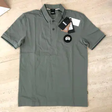 BOSS 피케 셔츠 SLIM FIT 카키