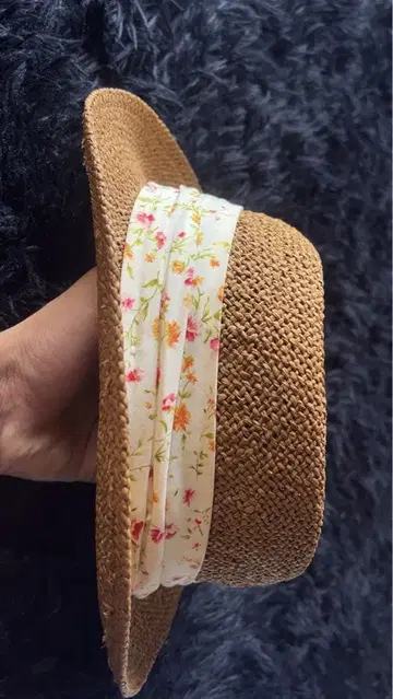 handmade Sunlit Floral Straw Hat for 여자