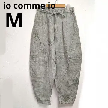 1회만 iocommeio 센소유니코 38 린넨 커브 팬츠 자수