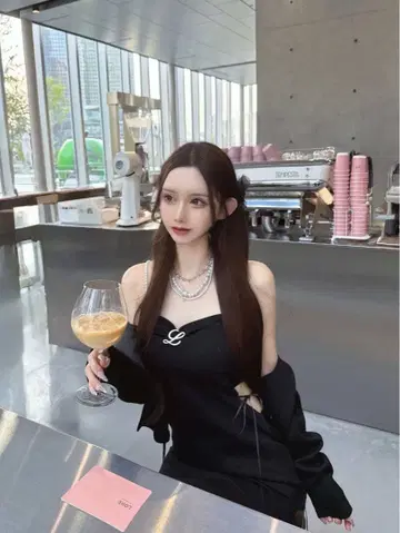 Lumignon Ballet L charm dress set 블랙 S