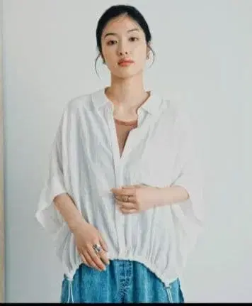 LEPSIM 반팔 밑단 드로스트 모듬 셔츠 SS