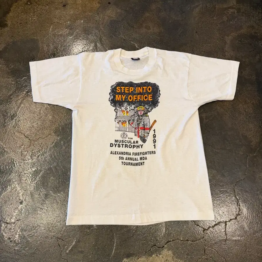 90s Screen Stars 싱글시티치 Made in USA 반팔티 L