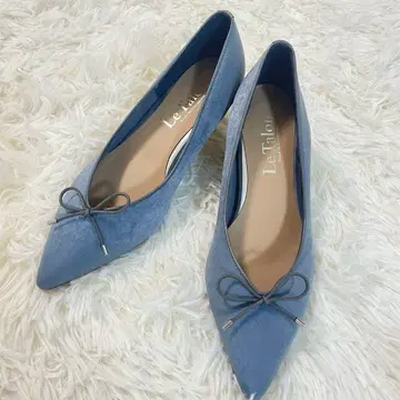 [새상품] Le Talon 리본 펌프스 22cm 4.5힐 V컷