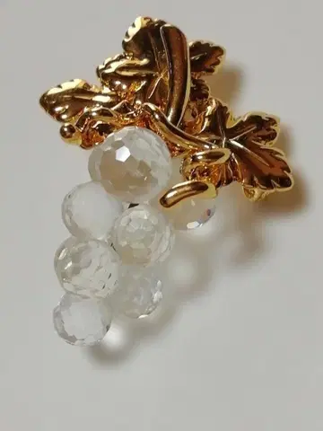 SWAROVSKI 스와로브스키 포도 브로치 크리스탈
