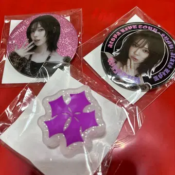 aespa WINTER 캔뱃지 부채 액세서리 3종 세트