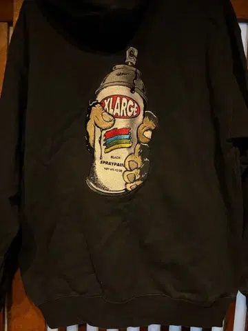XLARGE 후드티 블랙 L