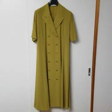 C 오자르 빅 사이즈 반팔 롱 원피스 카키 사이즈 13호