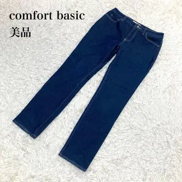 comfort basic 데님 팬츠 스트레이트 블루 L U514
