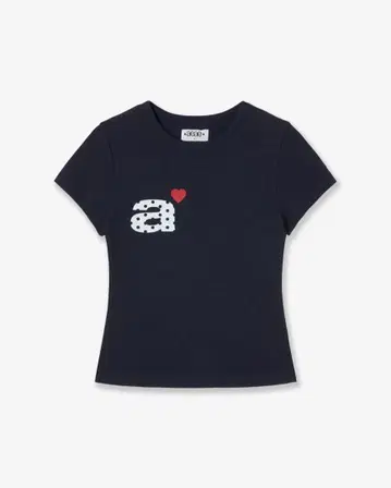 aeae Dot Small Letter Tee 네이비