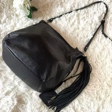 [새상품급] 잔니 키아리니 숄더백 주름 가죽 이탈리아제