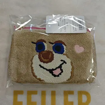 페이러 도업 테디걸 파우치 스퀘어형 미사용 새상품