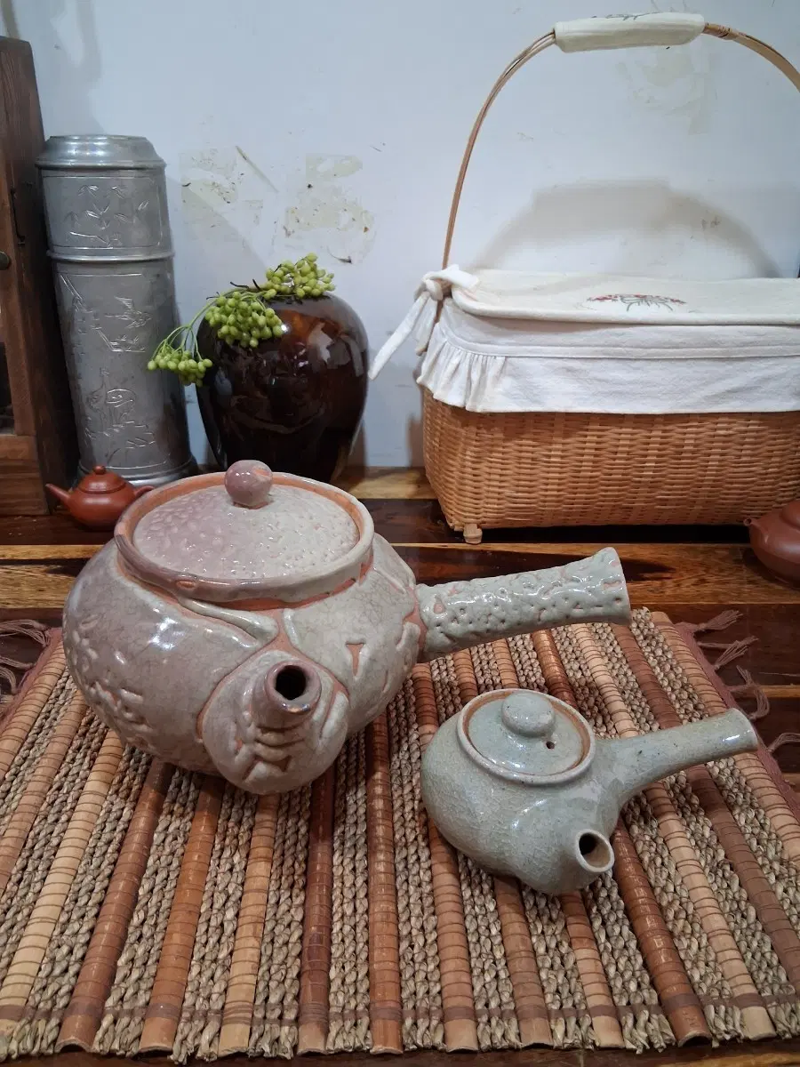 장작가마 익화요최익환명장 이도.가이라기(석열) 대형다관 1500cc