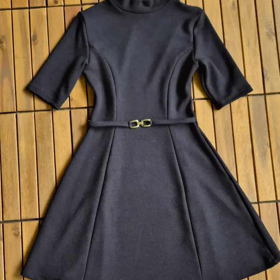 (ZARA) 블랙 벨트 원피스 M