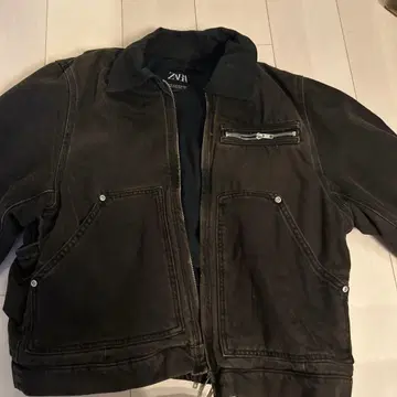 ZARA 남성용 자켓 블랙 M 사이즈