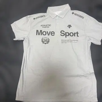 컨디션 최상 DESCENTE Move Sport 피케 셔츠 그레이