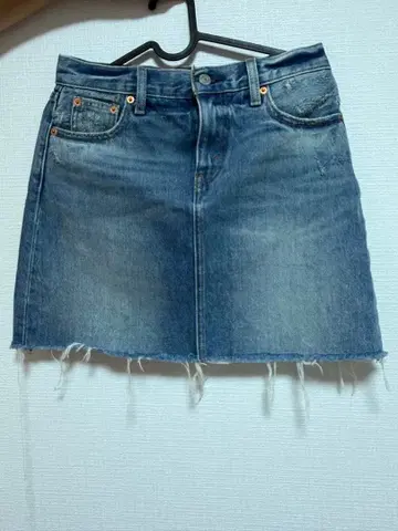 Levi's 데님 미니 스커트 컷오프 새상품급
