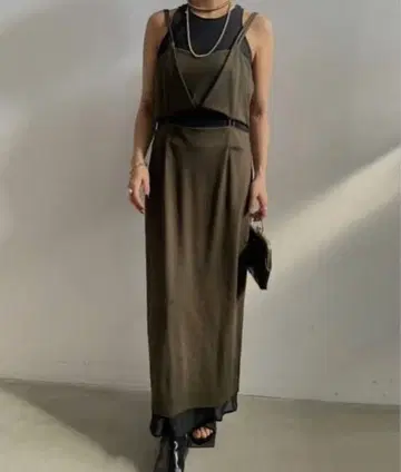 최저가 Ameri MEDI DOUBLE DETAIL LONG TOP