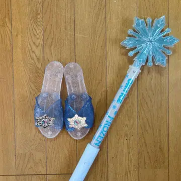 FROZEN 안나와 눈의 여왕 샌들 지팡이 세트