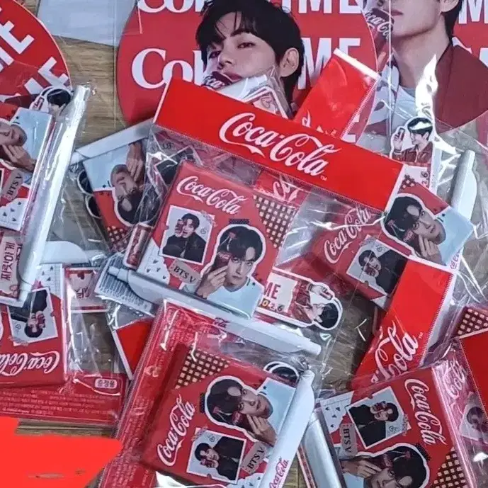 20개 코카콜라 뷔 문구세트 bts 포카 방탄 포카 정국