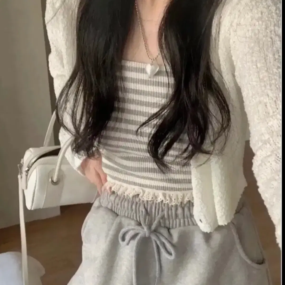 에제다이어리 튜브탑 나시