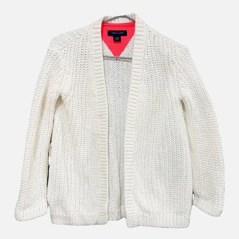 타미힐피거 화이트 키즈 가디건 2T N7957