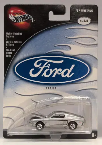 MATTEL FORD SERIES 4/4 HOTWHEELS '67 MUSTANG 실버 4/4