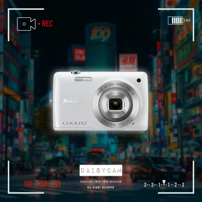 소프트포커스!) 니콘 쿨픽스 S4300 화이트 빈티지 디카 카메라