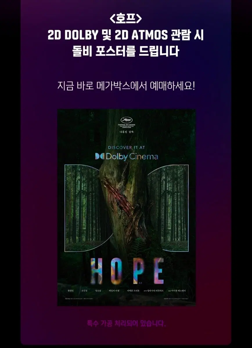호프 돌비 시네마 포스터