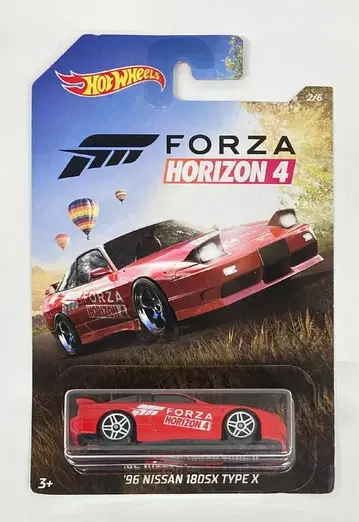 MATTEL HOTWHEELS 포르자 호라이즌 4 GBB66 '96 닛산 180SX 타입 X / 레드 2/6