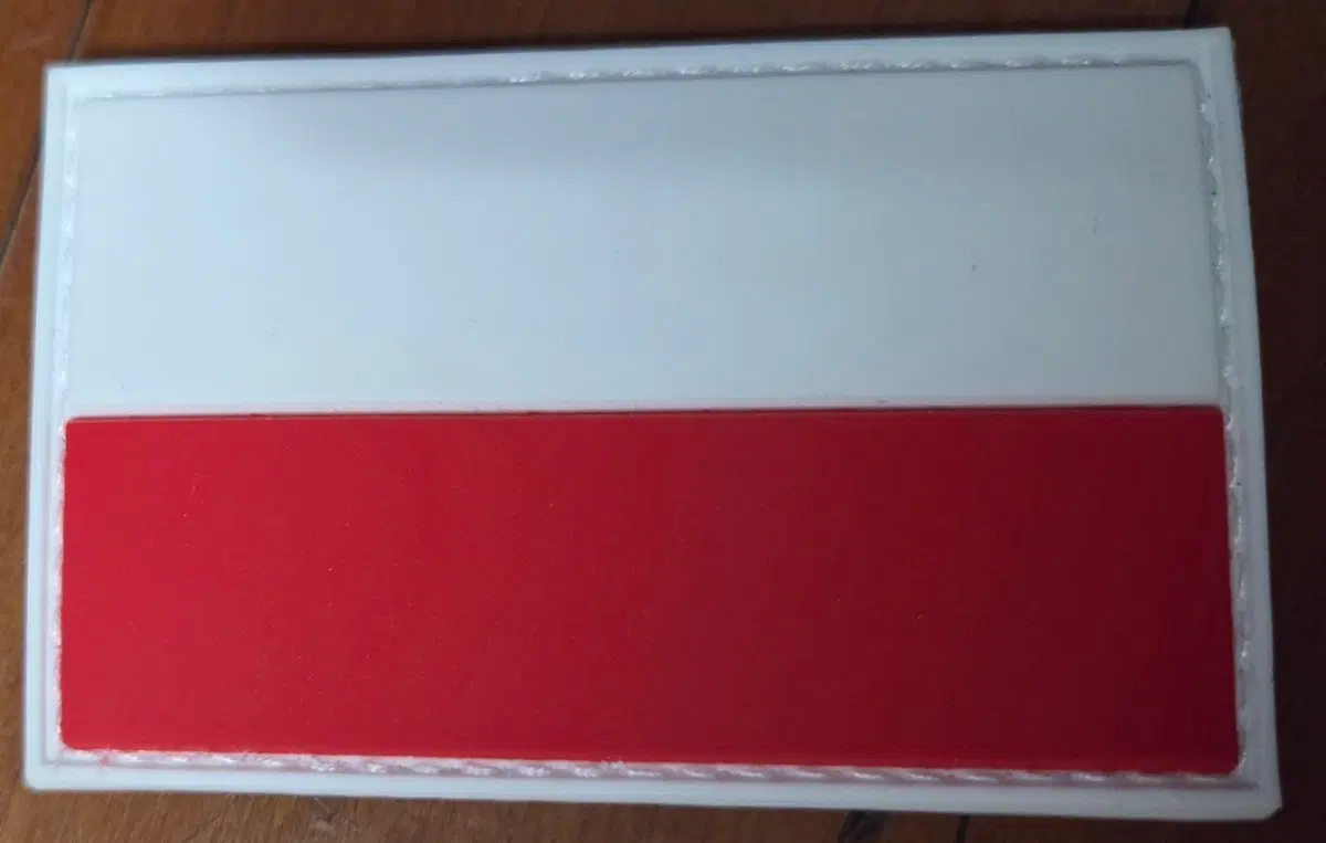 폴란드 국기 pvc 패치 벨크로