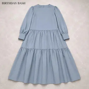 BIRTHDAY BASH 벌스데이 바쉬 티어드 원피스 스카이블루 F