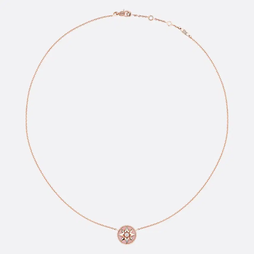 디올 [정품] 디올(DIOR) 로즈 드 방(Rose des Vents) 다이아 목걸이 사진 4