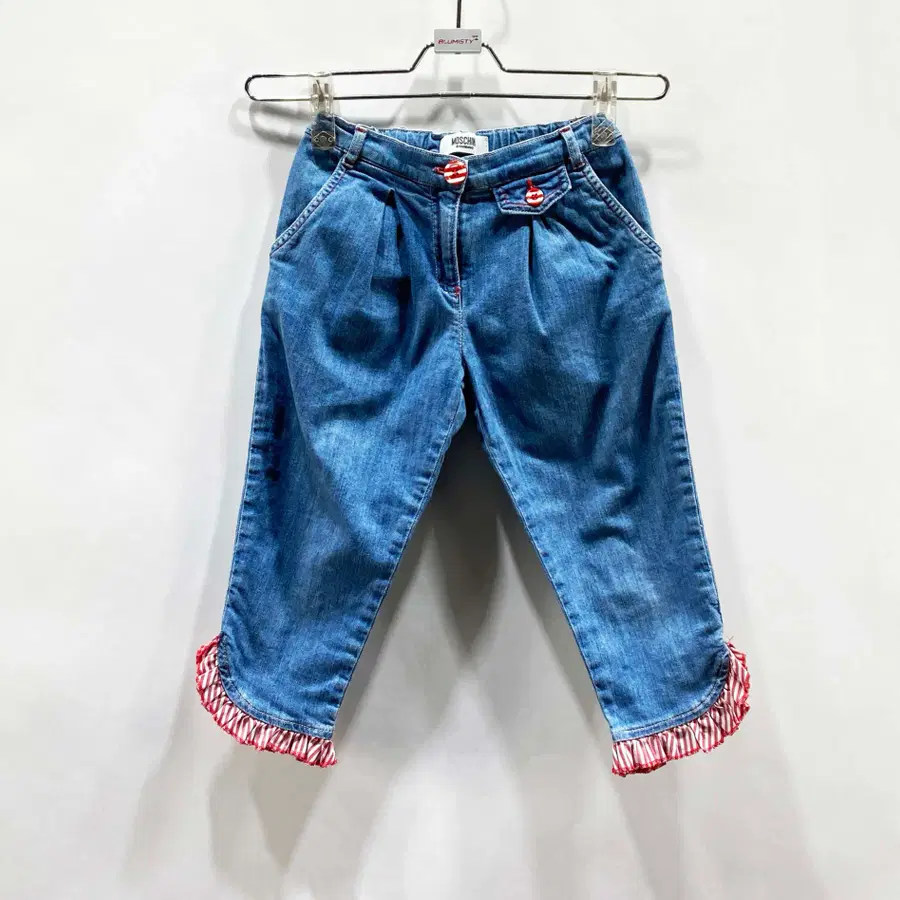 모스키노 정품 아동 밴딩청바지 7호 진스센스