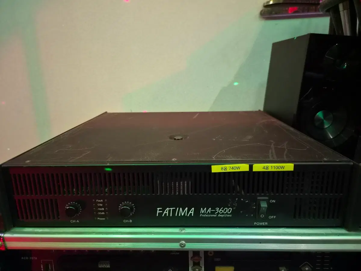 파티마 MA-3600 프로페셔널 앰프 740W/1100W팔아요