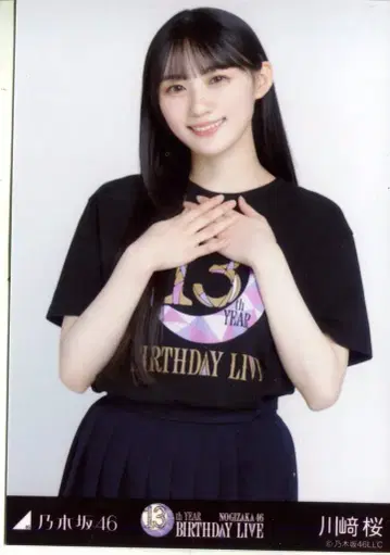 노기자카46 회장 한정 브로마이드 카와사키 사쿠라 13thBD 라이브 티셔츠 츄