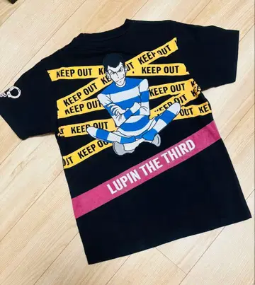 루팡 3세 KEEP OUT 티셔츠 블랙