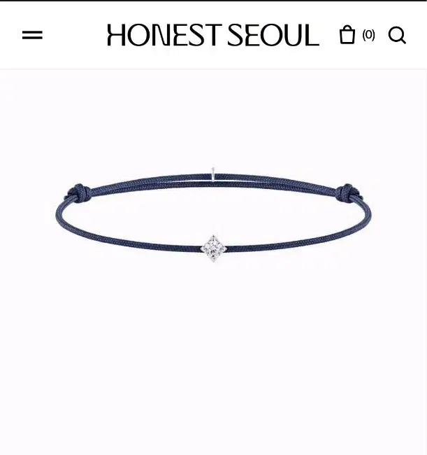 어니스트 서울 랩 다이아몬드 1부 심볼 실크코드 팔찌